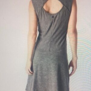 Prana Gray A-Line Knee-Length Dress